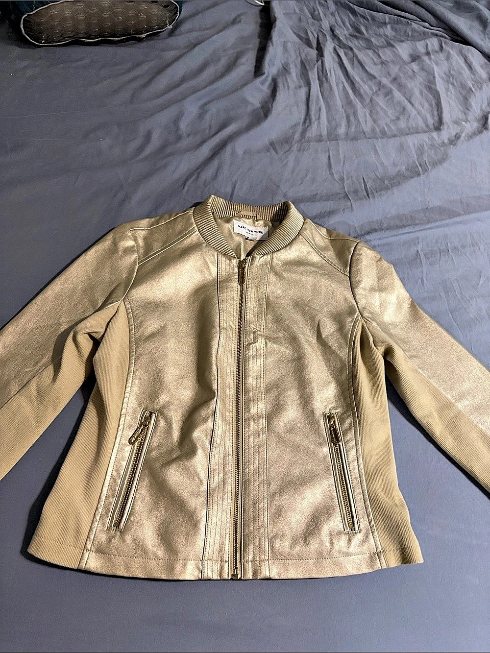 Marc New York Gold Bomber Jacket